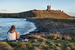 Neznamy-malir--Dunstanburgh-Castle